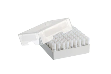 艾本德儲存盒 9 × 9, 可放置 81  個螺旋蓋（凍存）管， 1  –  2  mL，3  件，高 53  mm，2  英寸，聚丙烯材料，可耐受最低 -86  °C，可高溫高壓滅菌，帶蓋子并具有數(shù)