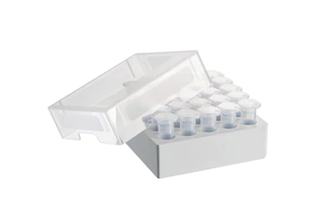 艾本德儲存盒 5 × 5, 可放置 25  個試管，5  mL，4  件，高 64  mm，2.5  英寸，聚丙烯材料，可耐受最低 -86  °C，可高溫高壓滅菌，帶蓋子并具有數(shù)字字母標(biāo)識